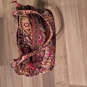 Vera Bradley Multicolor Paisley Very Berry Shoulder Tote Bag
